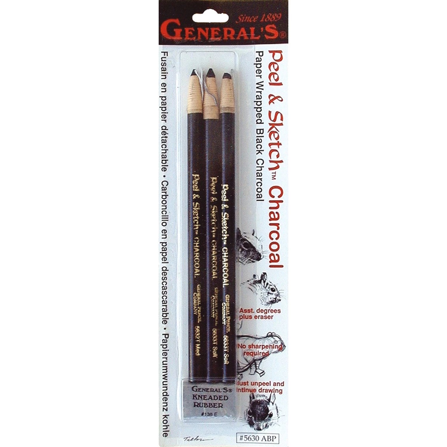 KIT PEEL & SKETCH (3 CRAYONS + GOMME)