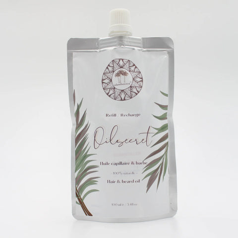 ISLANDSECRET ® - Oilsecret 100ml - Bottle Refill 🌿✨- Nourish Your Hair with Nigella, Castor, Jojoba, and Sunflower Oils