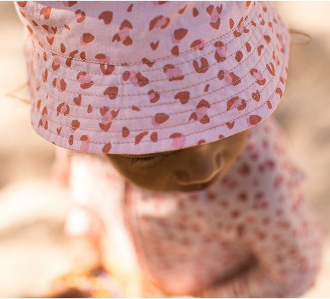 Swim Essentials | UV Sonnenhut | 2-4 Jahre | Old Pink Leopard