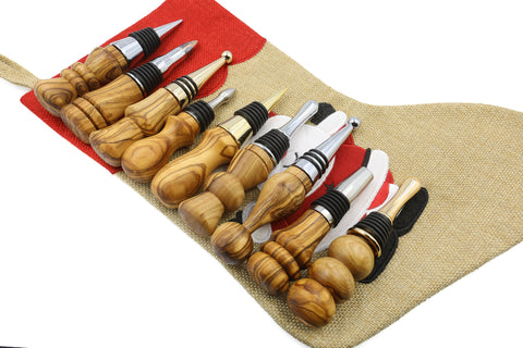 Tapon de botella de madera de olivo único