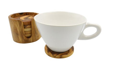 Oliven tre coasters, varmebestandig underlag