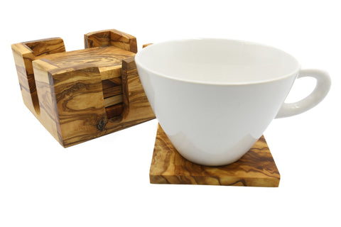 Oliven tre coasters, varmebestandig underlag
