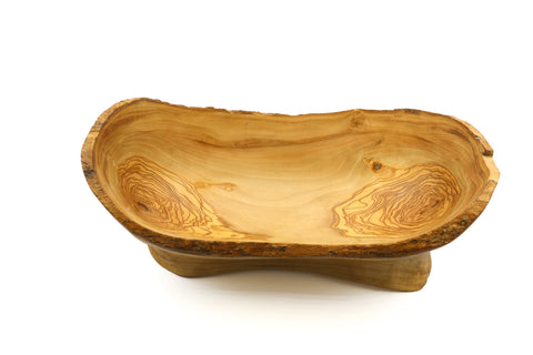 Кошик для фруктів з оливкового дерева без ручки