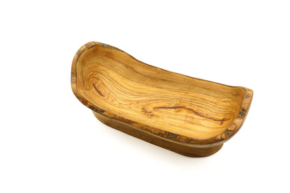 Кошик для фруктів з оливкового дерева без ручки