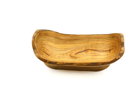 Кошик для фруктів з оливкового дерева без ручки