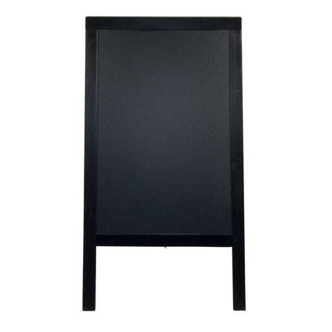 Securit® Holz Kundenstopper 125x69cm, Schwarz, Outdoor