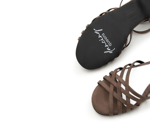 Joy Tanzschuhe in Grau Mikrofaser