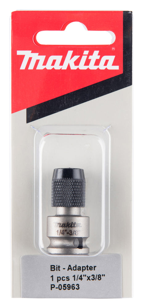 
          Adapter für Schlagschrauber 3/8" 4-kant zu 1/4" 6-kant
          P-05963
        