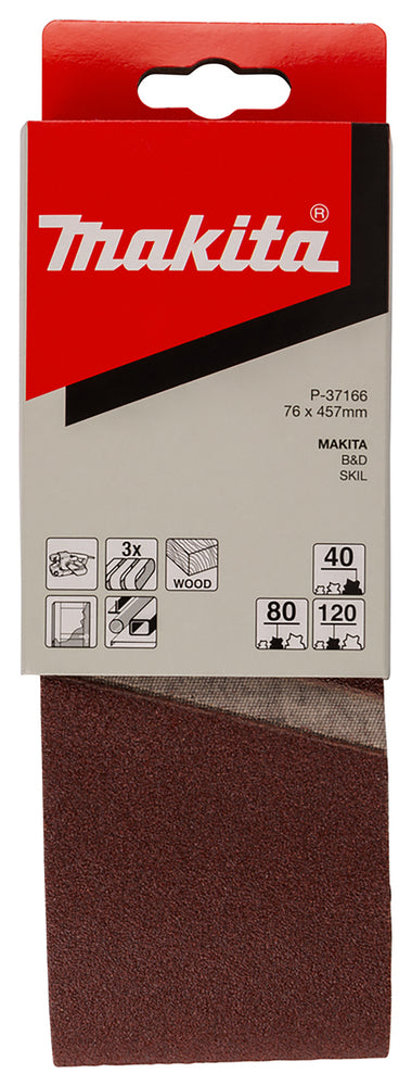 
          Gewebeschleifbänder 76 x 457 mm
          P-37166
        