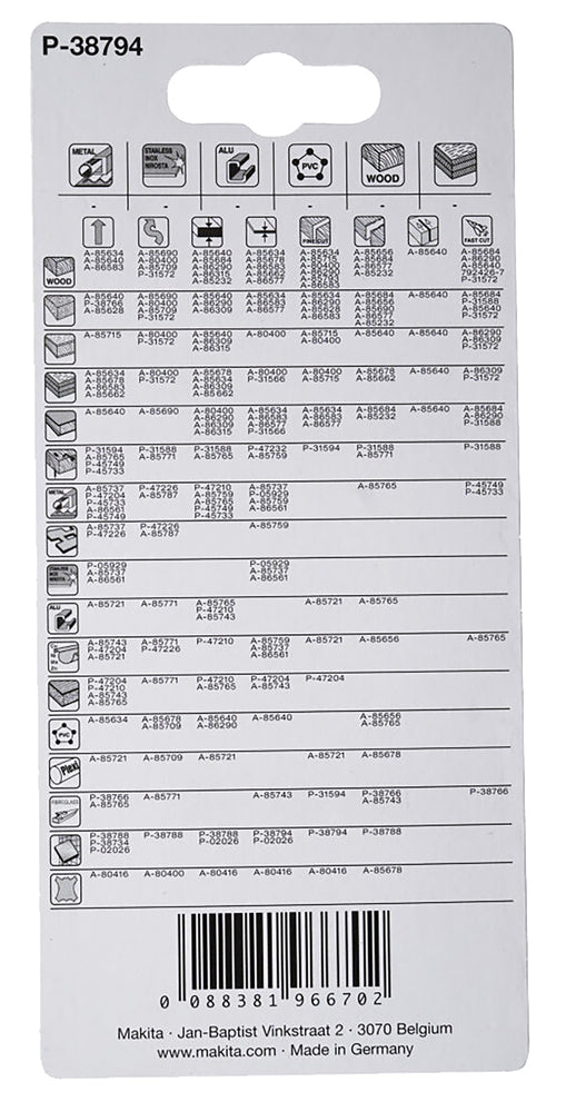 
          3 Karbid- Stichsägeblätter
          P-38794
        