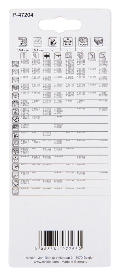 
          5 Stichsägeblätter 
          P-47204
        