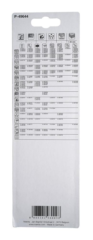 
          5 Extra-länge Stichsägeblätter
          P-49644
        