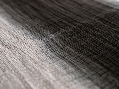 mumix - Transicao Table Runner 50x150 Tie-Dye Green-Black - Handmade Linen ✨🧵