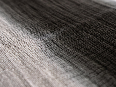 mumix - Transicao Table Runner 50x150 Tie-Dye Green-Black - Handmade Linen ✨🧵