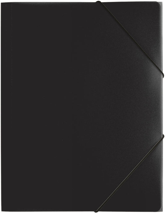 PAGNA Gummibandmappe Trend A4 21613-01 schwarz 3 Klappen