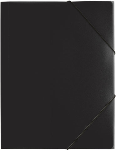 PAGNA Gummibandmappe Trend A4 21613-01 schwarz 3 Klappen