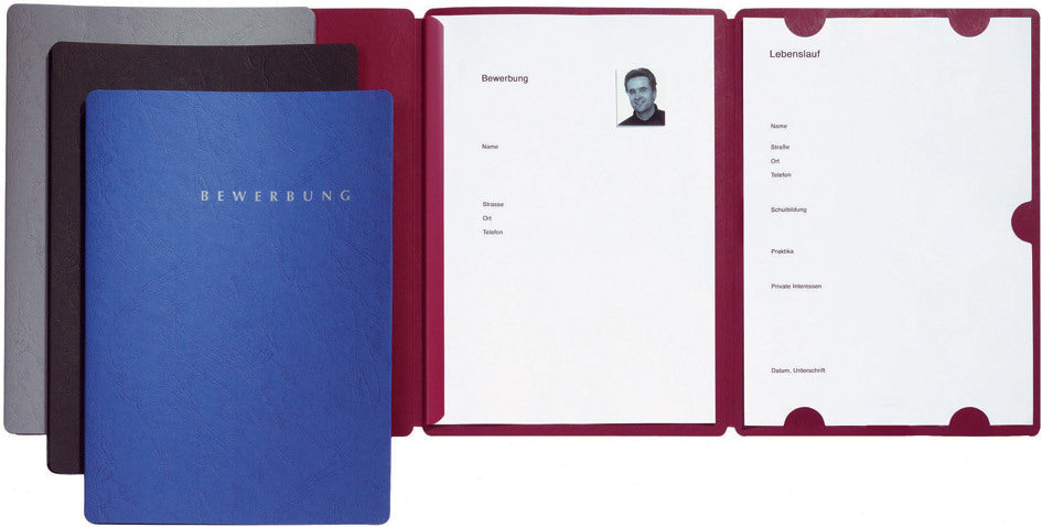PAGNA Bewerbungsmappe Select 22002-01 rot 3-teilig