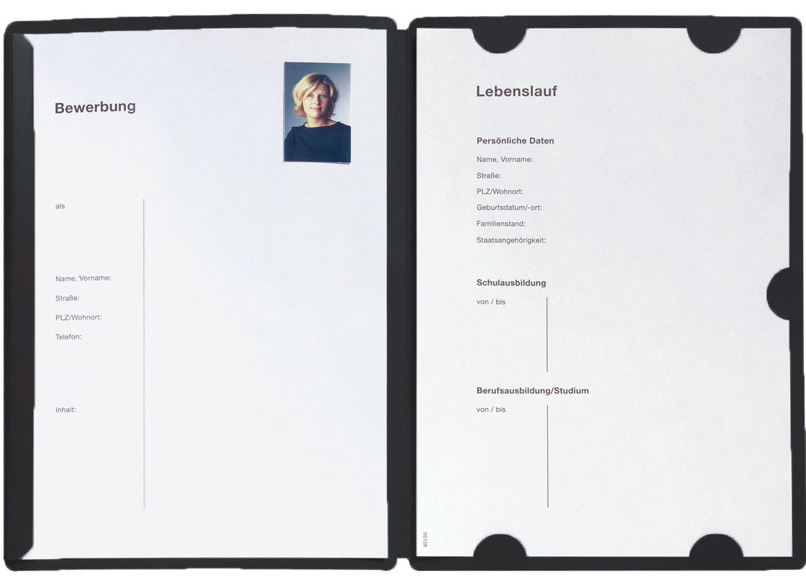 PAGNA Bewerbungsmappe Select A4 22002-04 schwarz 3-teilig