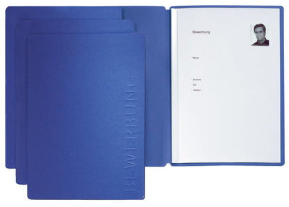 PAGNA Bewerbungsmappe Solo A4 22006-02 blau 5mm