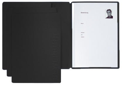 PAGNA Bewerbungsmappe Solo A4 22006-04 schwarz 5mm