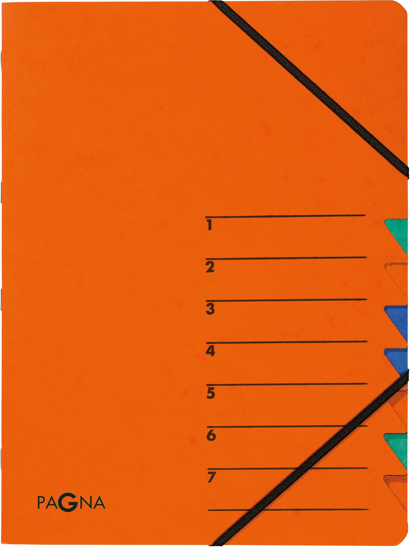 PAGNA Fächermappe EASY A4 24061-12 orange 7 Fächer
