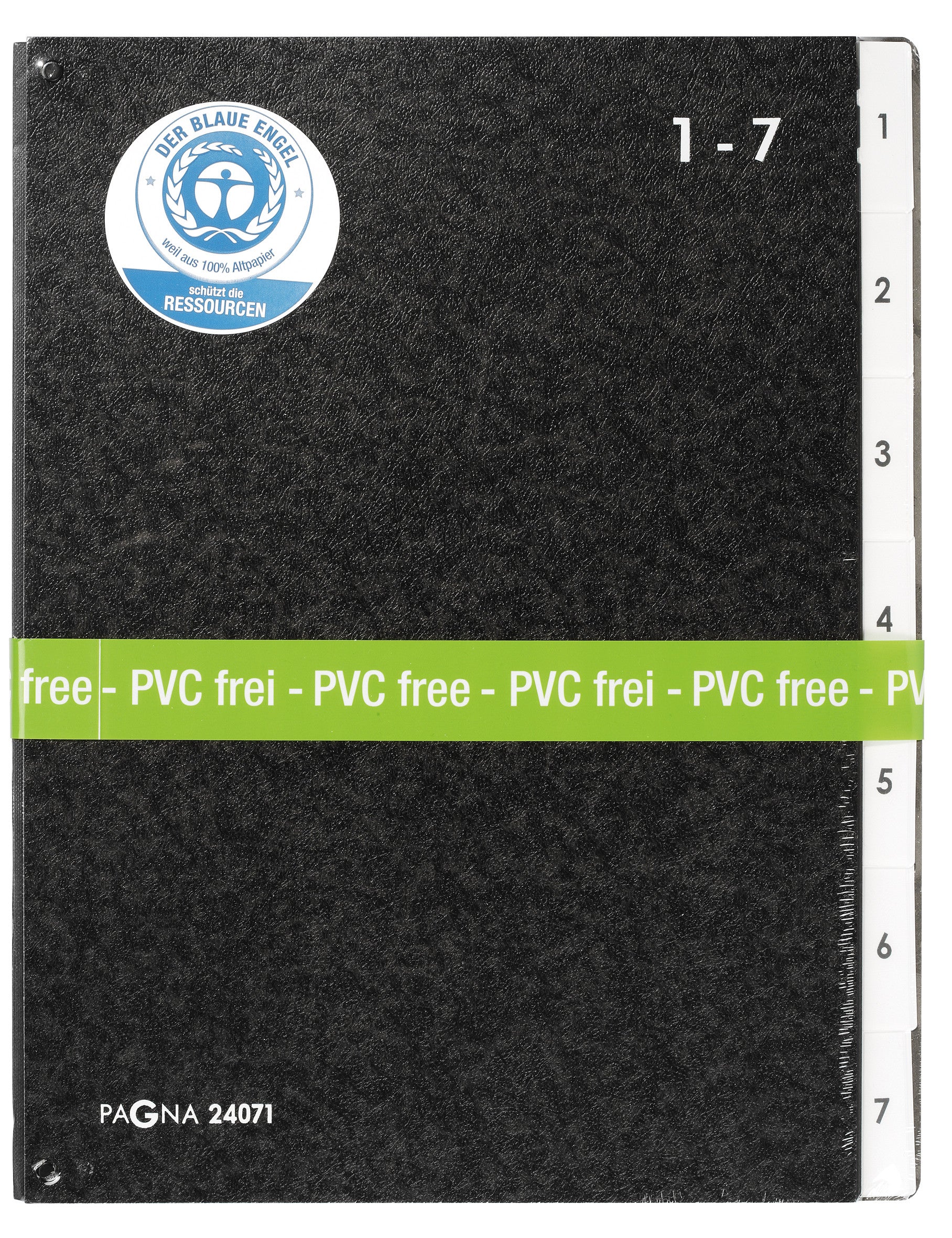 PAGNA Pultordner Classic A4 24071-04 schwarz 1-7