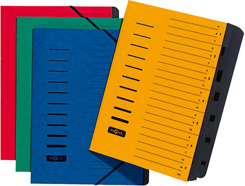 PAGNA Ordnungsmappe A4 24081/03 grün 7 Fächer