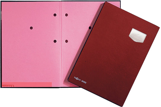 PAGNA Unterschriftenmappe De Luxe A4 24102-01 rot 10-teilig