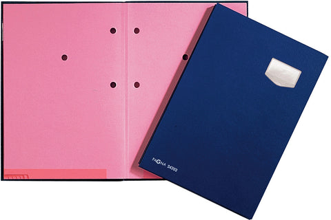 PAGNA Unterschriftenmappe De Luxe A4 24102-02 blau 10-teilig