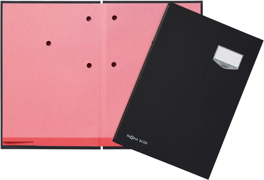 PAGNA Unterschriftenmappe De Luxe A4 24102-04 schwarz 10-teilig
