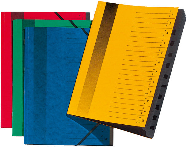 PAGNA Ordnungsmappe A4 24122/01 rot 12 Fächer