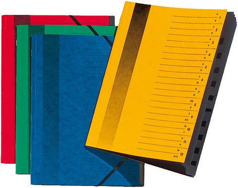 PAGNA Ordnungsmappe A4 24122/01 rot 12 Fächer