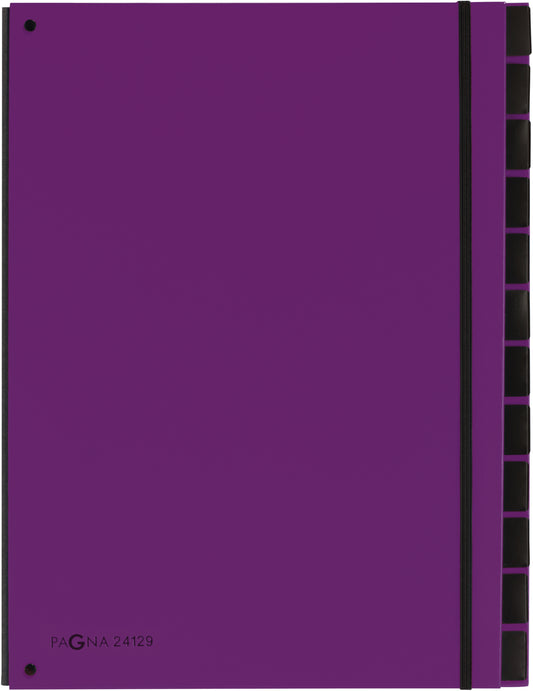 PAGNA Pultordner Trend A4 24129-12 lila 12 Fächer