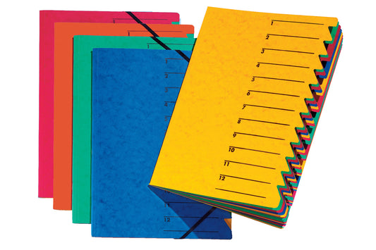 PAGNA Fächermappe EASY A4 24131-05 gelb 12 Fächer