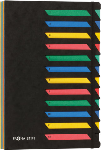 PAGNA Deskorganizer A4 24141-04 schwarz 12 Fächer