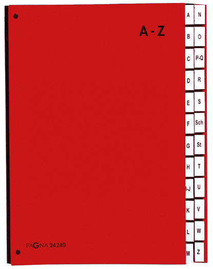 PAGNA Pultordner Color A4 24249-01 rot A-Z
