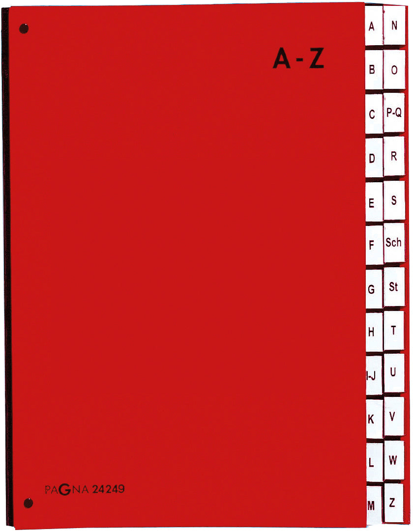 PAGNA Pultordner Color A4 24249-01 rot A-Z