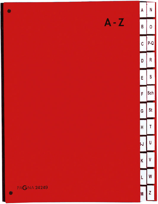 PAGNA Pultordner Color A4 24249-01 rot A-Z