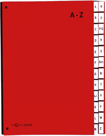 PAGNA Pultordner Color A4 24249-01 rot A-Z