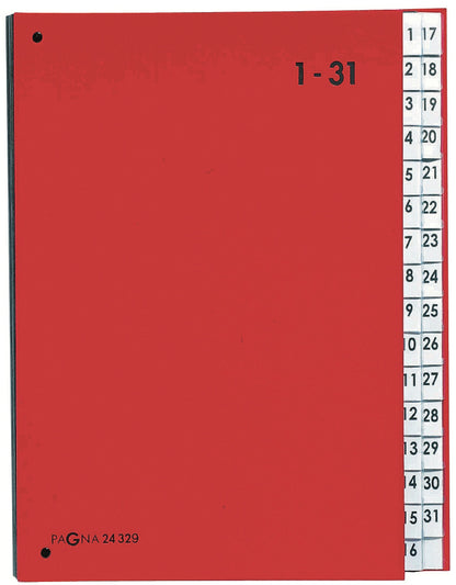 PAGNA Pultordner Color A4 24329-01 rot 1-31