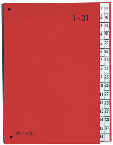PAGNA Pultordner Color A4 24329-01 rot 1-31