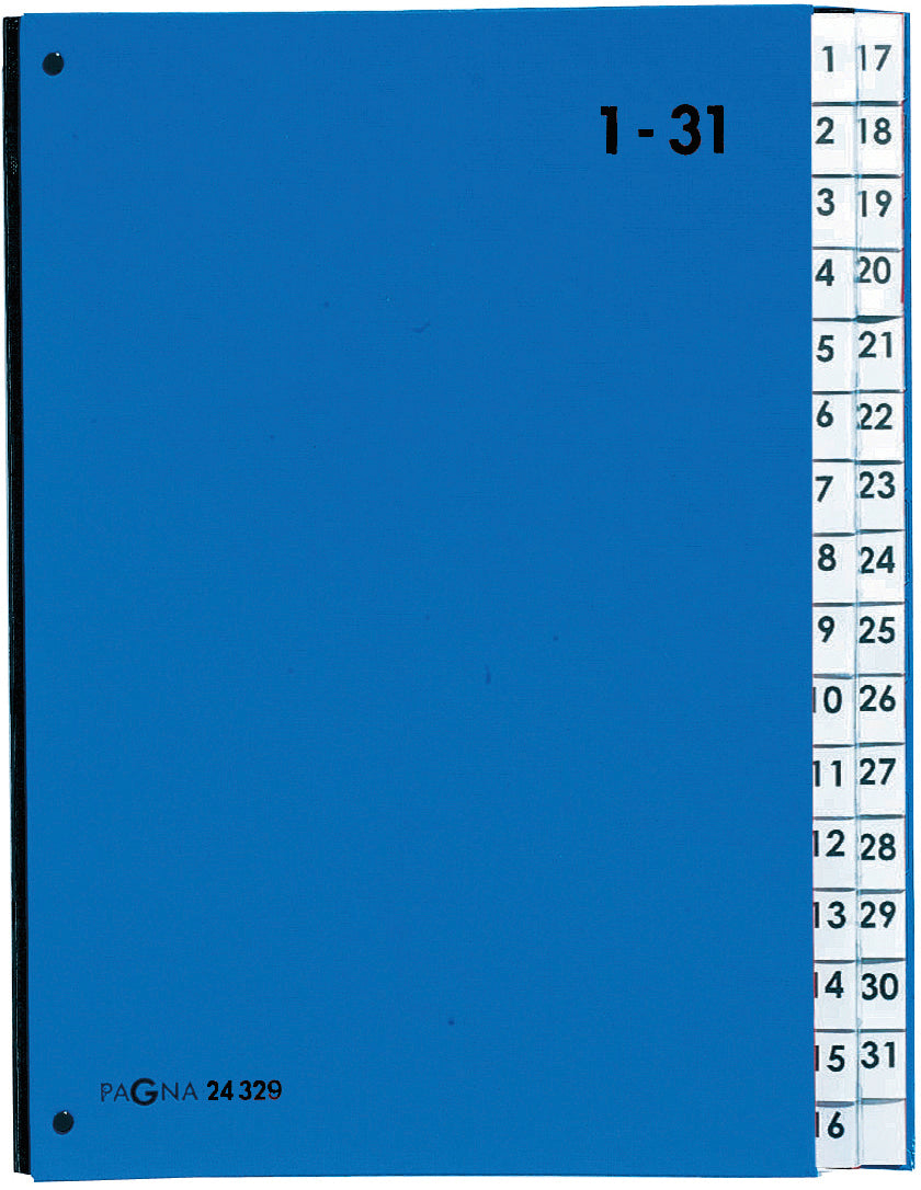 PAGNA Pultordner Color A4 24329-02 blau 1-31