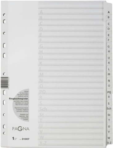 PAGNA Register Karton A4 31007/08 A-Z