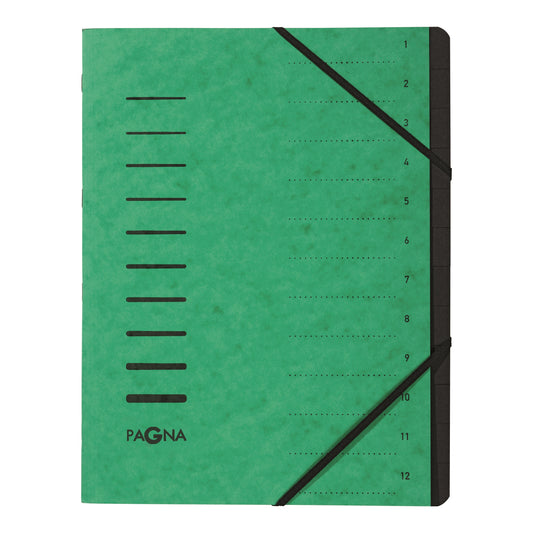 PAGNA Ordnungsmappe 40059-03 grün 12-teilig