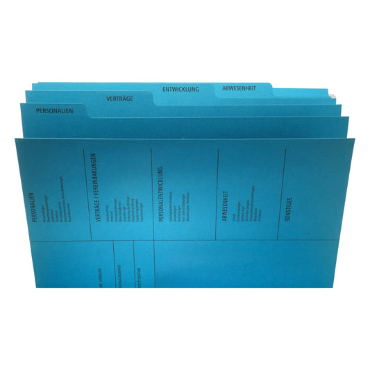 PAGNA Hängemappe Personal 5-teilig 44105-02 blau