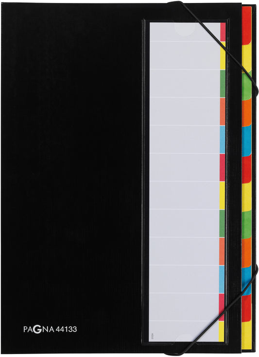 PAGNA Deskorganizer A4 44133-04 schwarz 12 Fächer