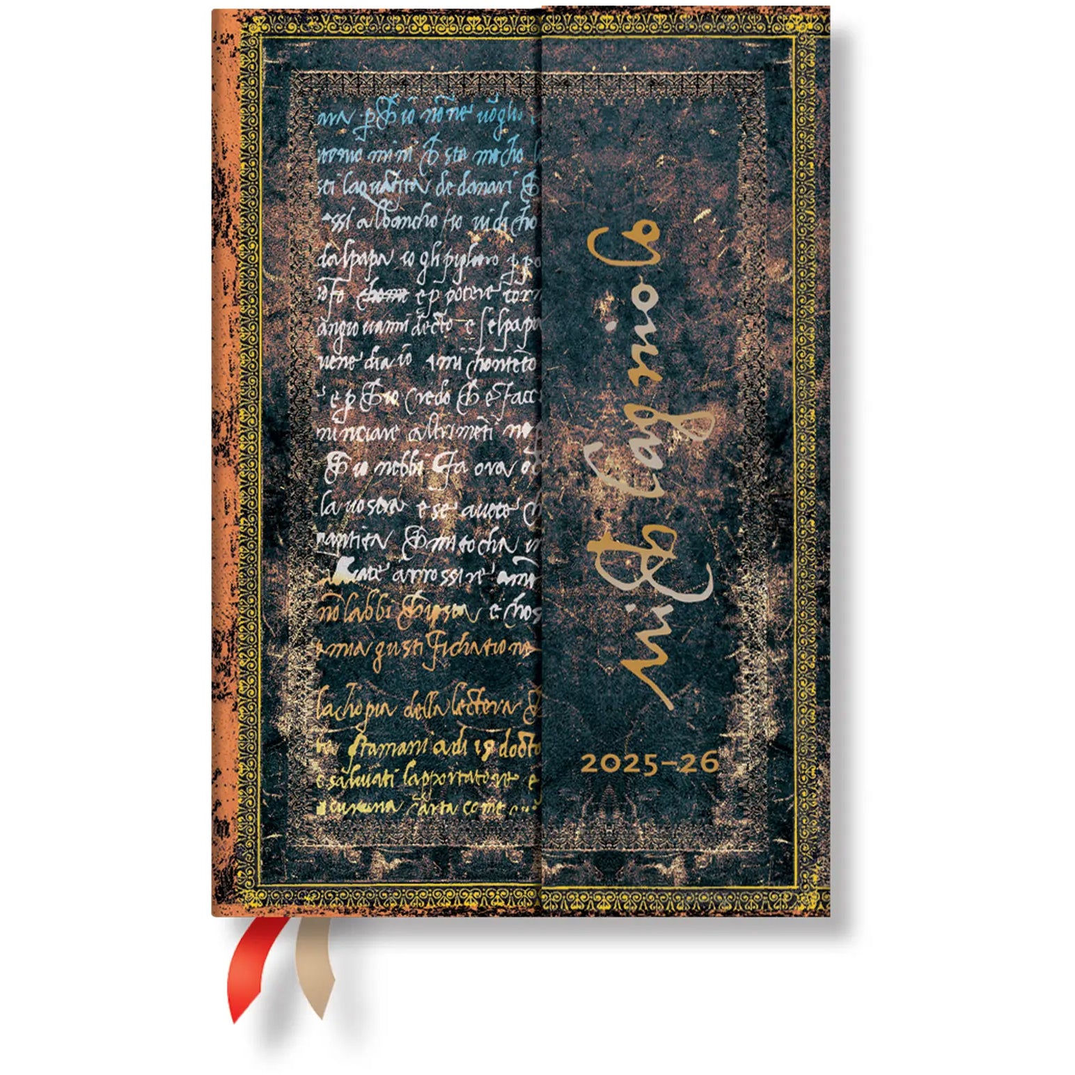 PAPERBLANKS Agenda Michelangelo Mini 25/26 DD0530-9 1W/2S 18M DE HOR HC 9.5x14cm