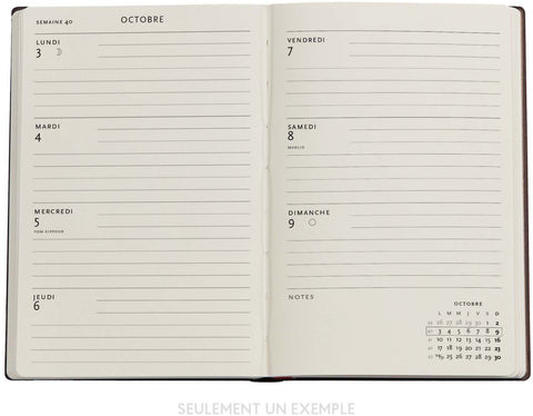 PAPERBLANKS Agenda Rubedo Mini 25/26 DD0531-6 1W/2S 18M DE HOR HC 9.5x14cm