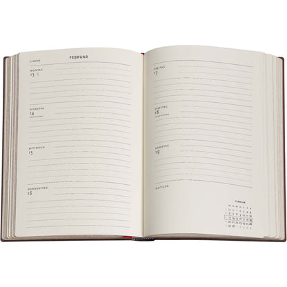 PAPERBLANKS Agenda Obstgarten Midi 25/26 DD0537-8 1W/2S 18M DE HOR HC 13x18cm