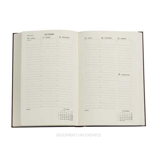 PAPERBLANKS Agenda Taubengrau Maxi 25/26 DD0539-2 1W/2S 18M DE VER HC 13.5x21cm